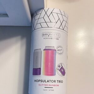 BrüMate Hopsulator Trío Can Insulator – Glitter Rainbow